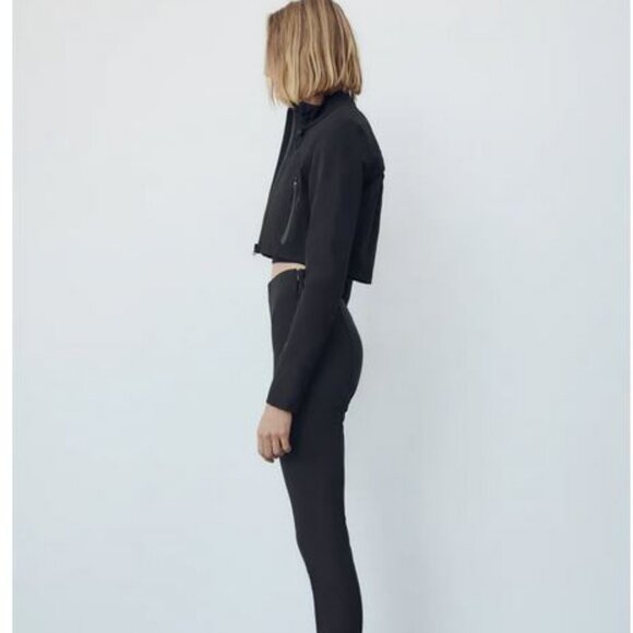 Zara Water Repellent Technical Crop Jacket, M - Picture 4 of 15